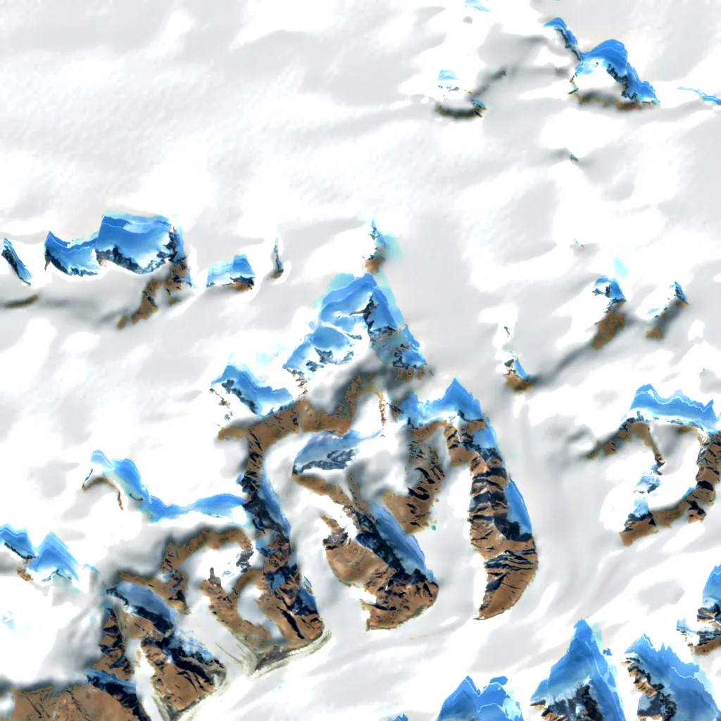 Mont Forel seen from above (Sentinel-2)