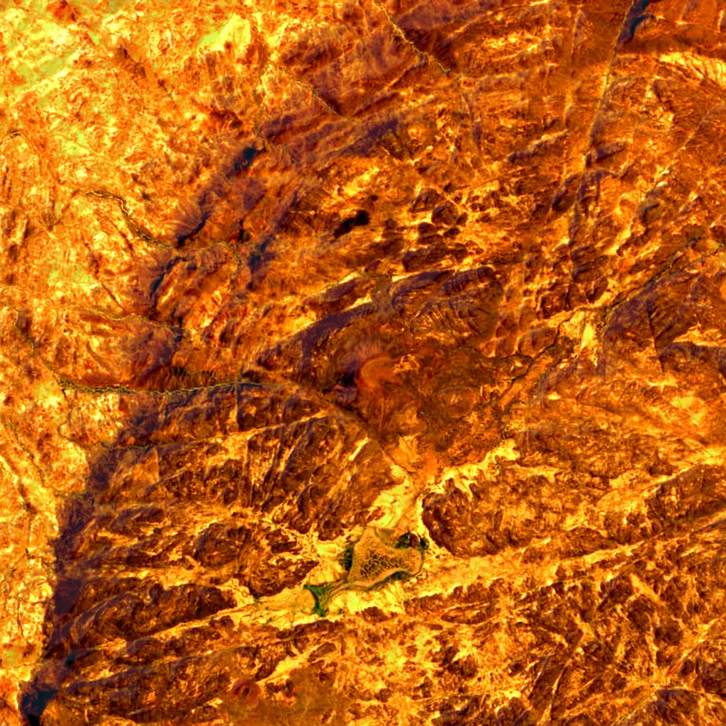 Mont Idoukal-n-Taghès seen from above (Sentinel-2)