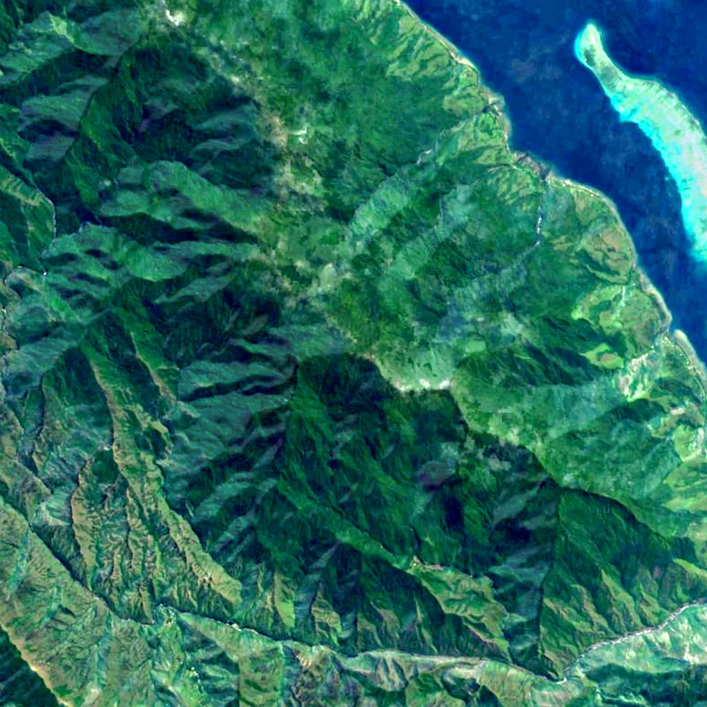 Mont Panié seen from above (Sentinel-2)