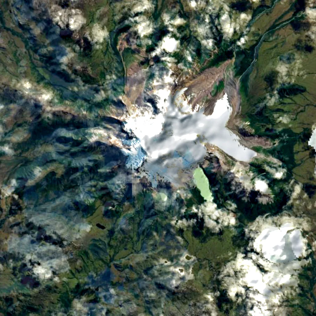 Monte Burney seen from above (Sentinel-2)