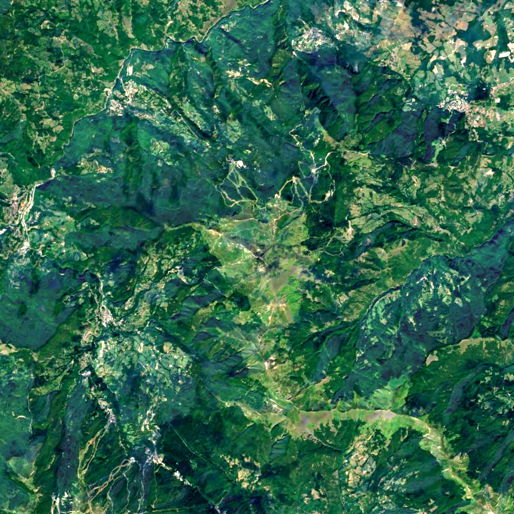 Monte Cimone seen from above (Sentinel-2)