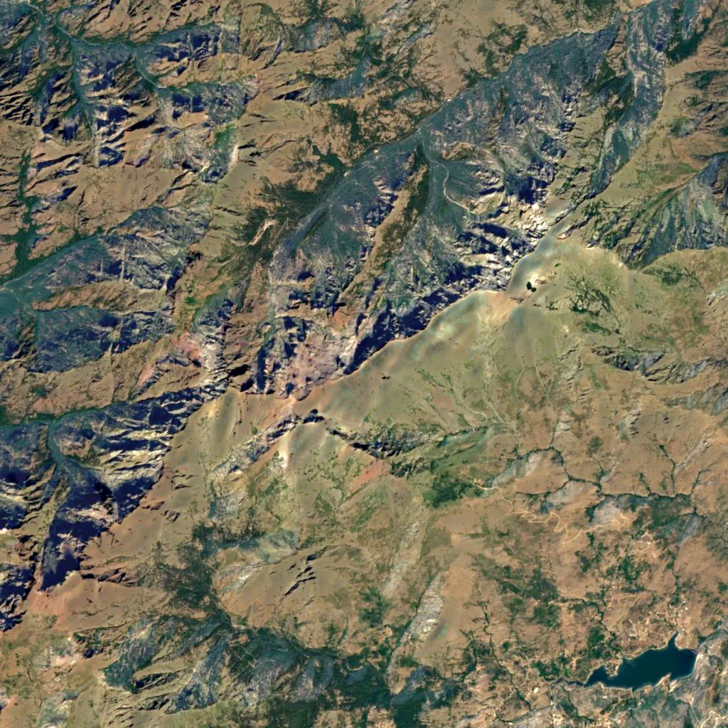 Monte Cinto seen from above (Sentinel-2)