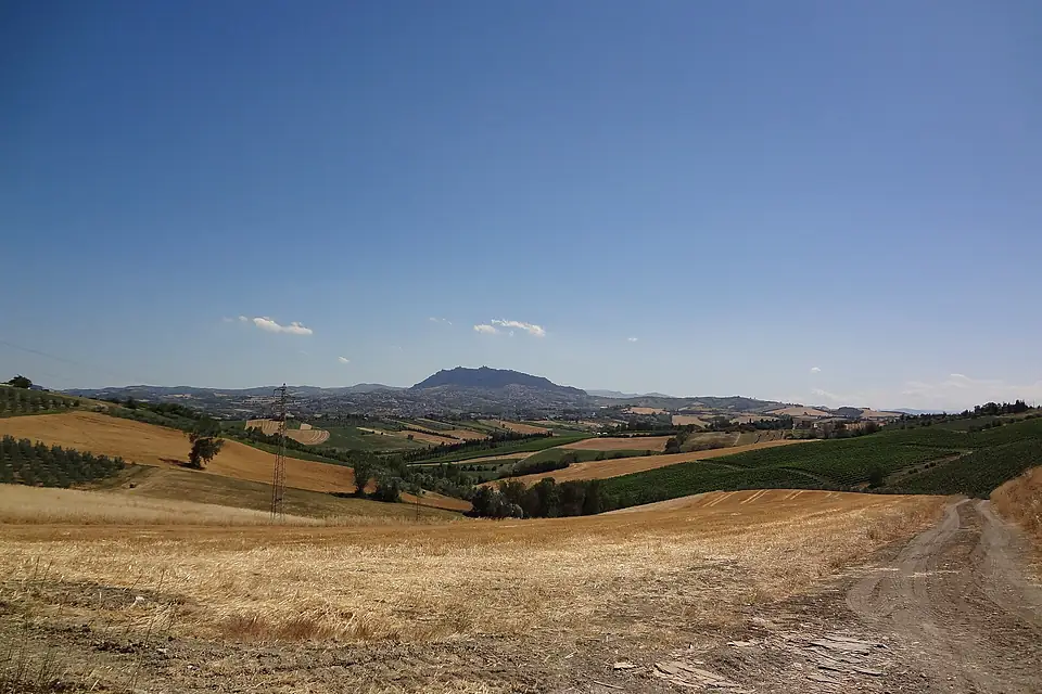 Panorama entroterra riminese