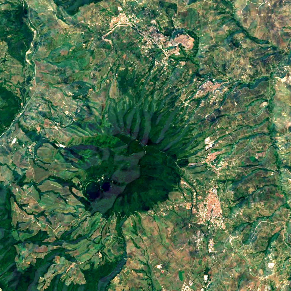 Monte Vulture seen from above (Sentinel-2)