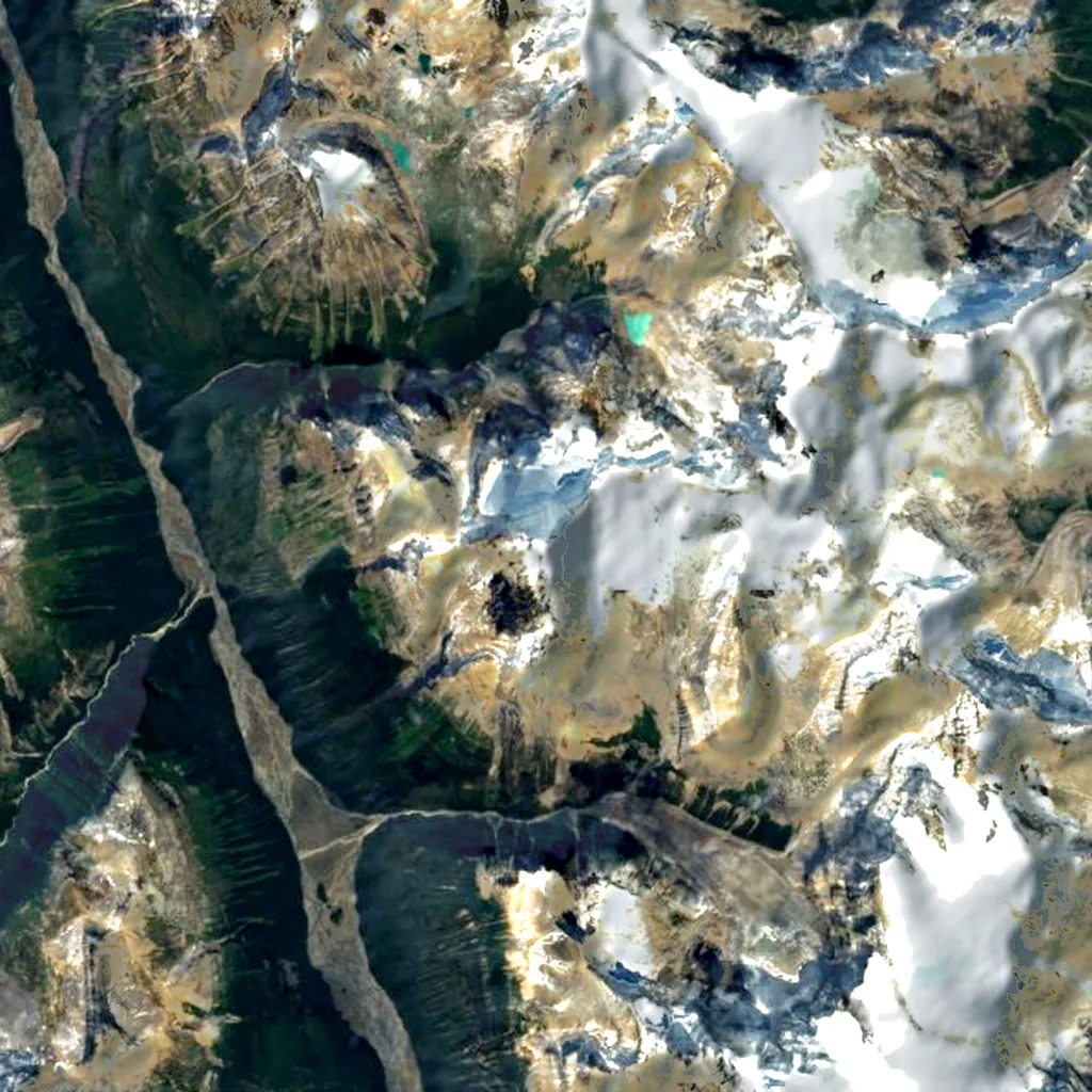 Mount Alberta seen from above (Sentinel-2)