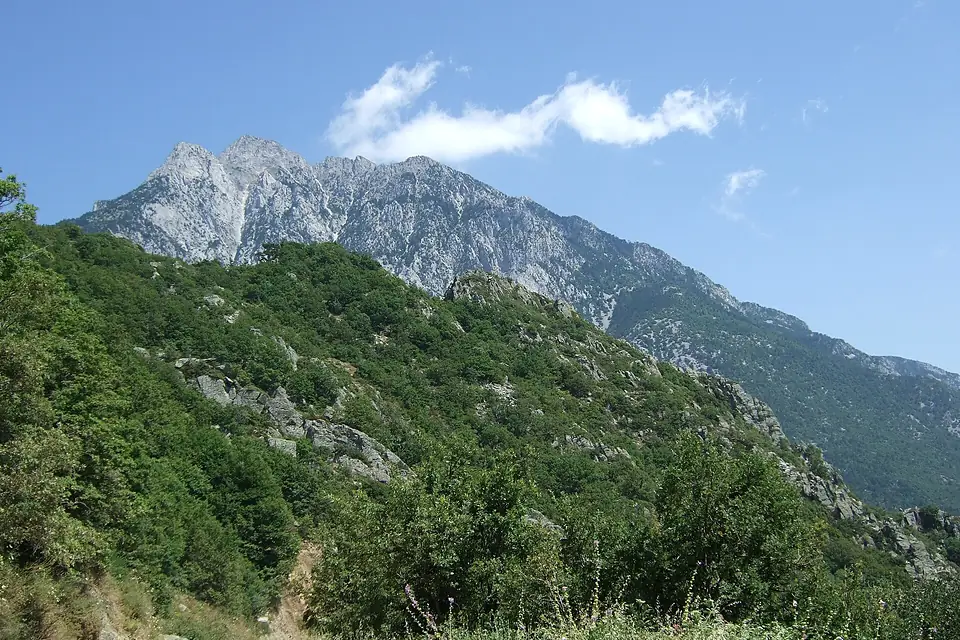 Mount Athos, pictured from west-northwest