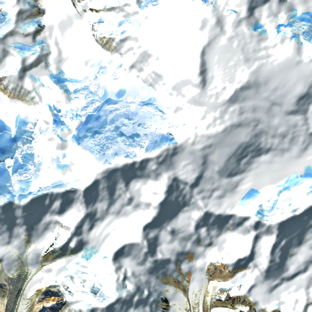 Mount Bona seen from above (Sentinel-2)