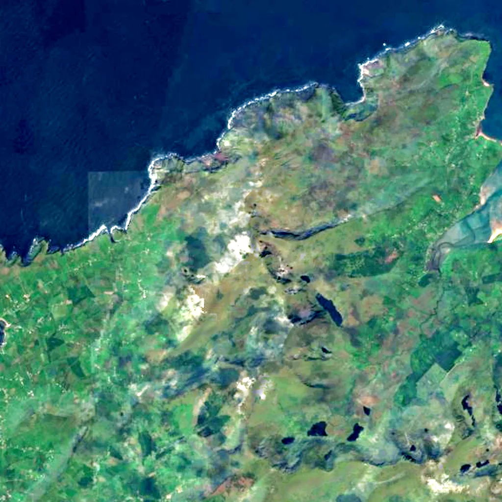 Mount Brandon seen from above (Sentinel-2)