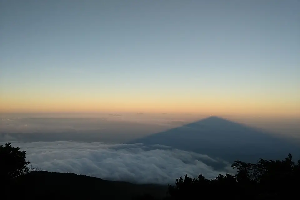 Shadow of Mount Ceremai