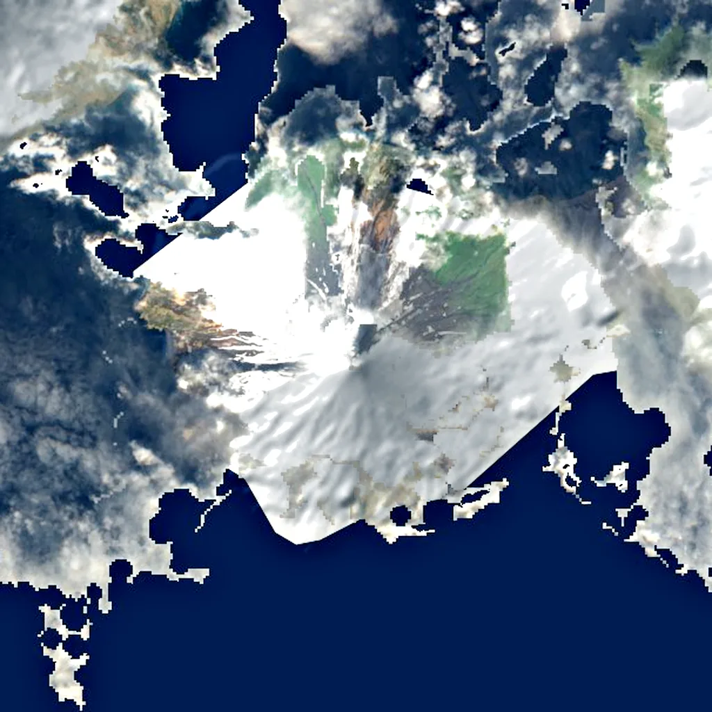 Mount Cleveland seen from above (Sentinel-2)