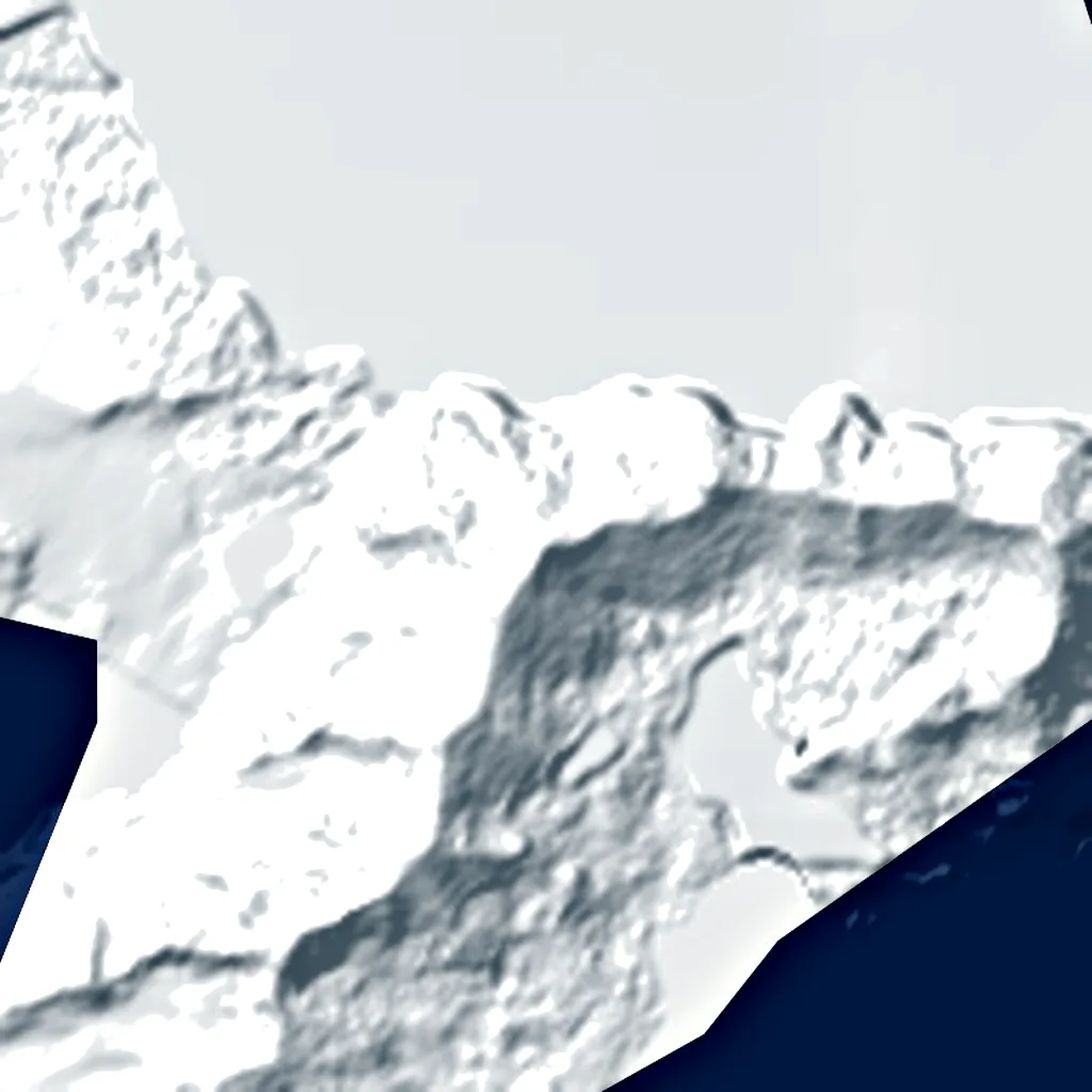 Mount Friesland seen from above (Sentinel-2)