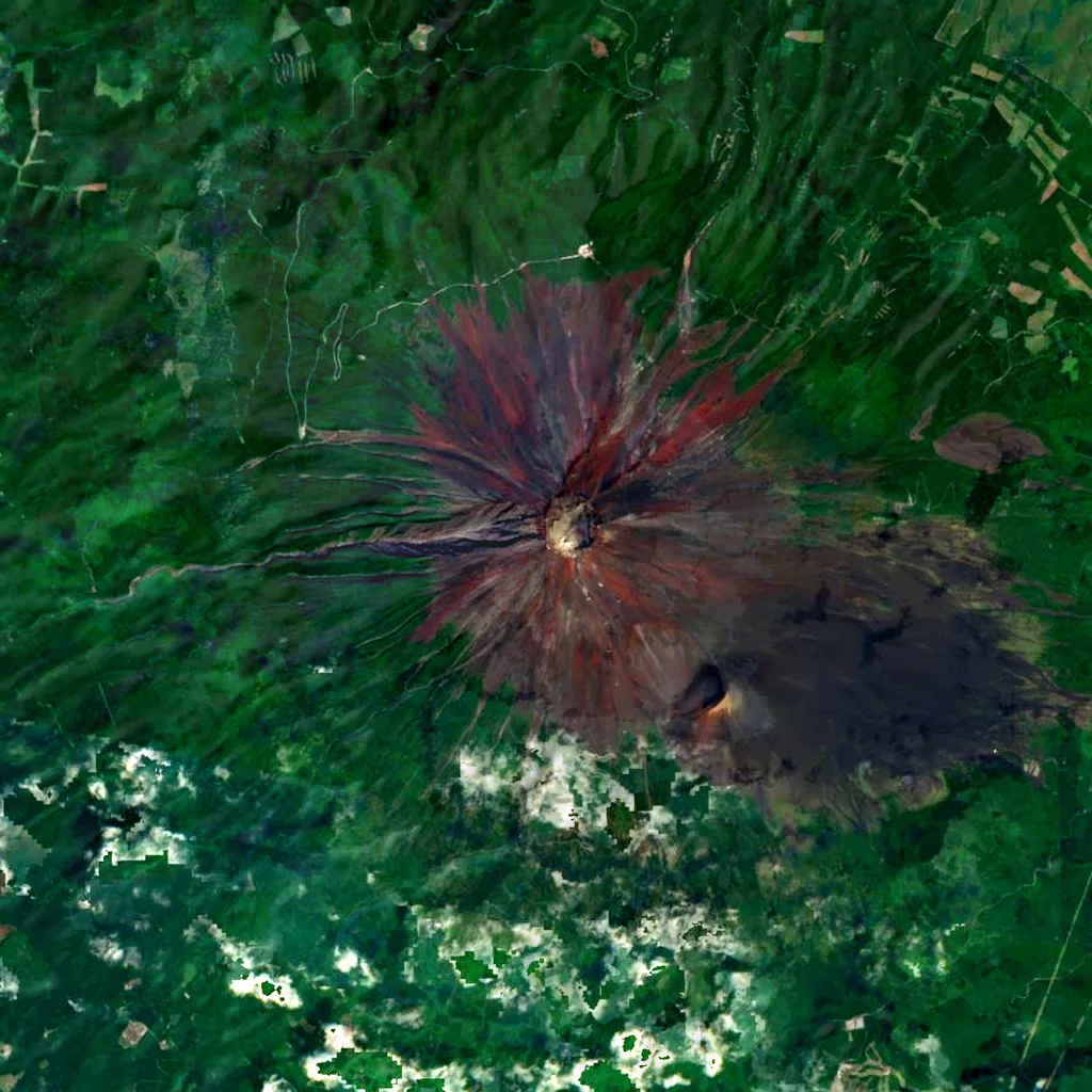 Mount Fuji seen from above (Sentinel-2)