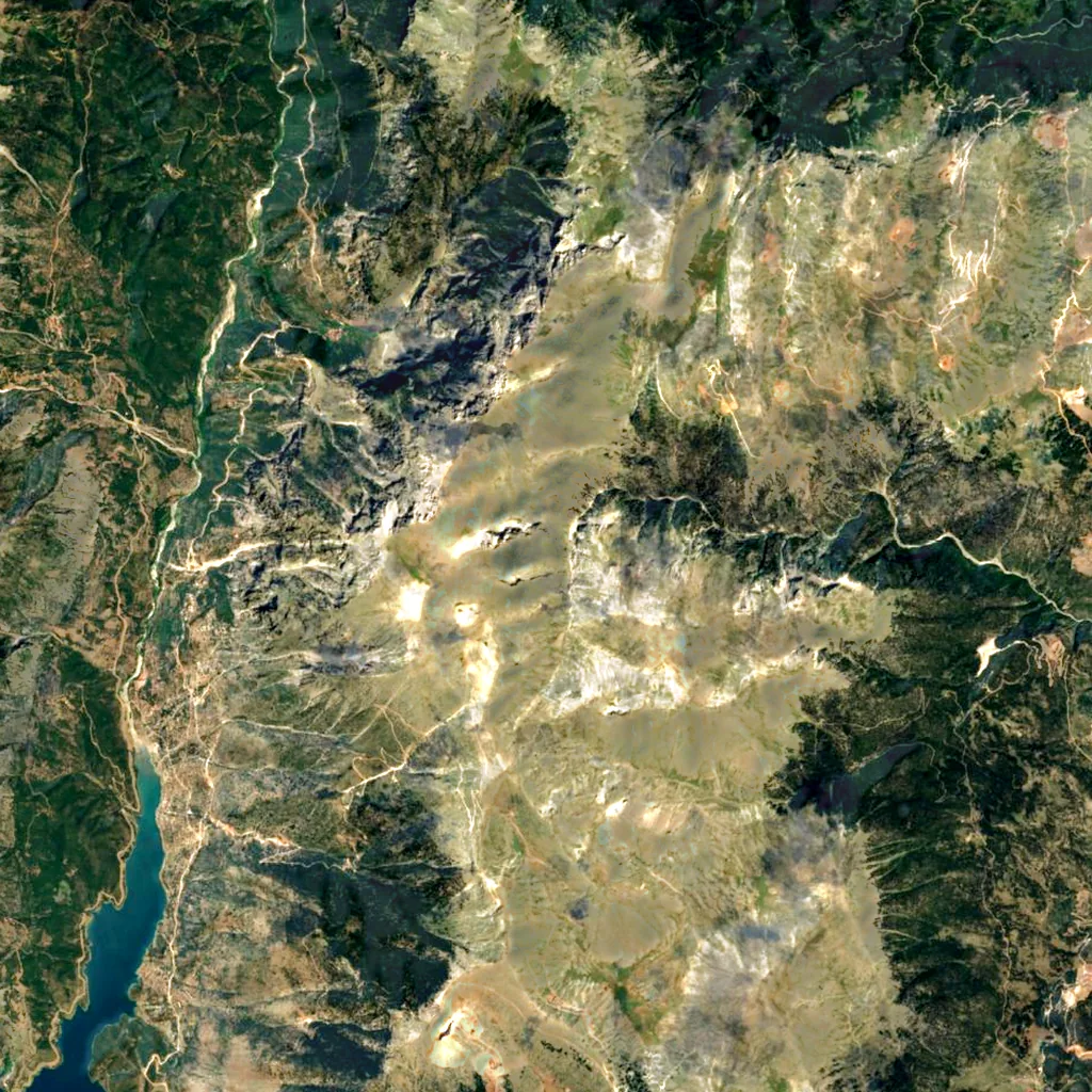 Mount Giona seen from above (Sentinel-2)