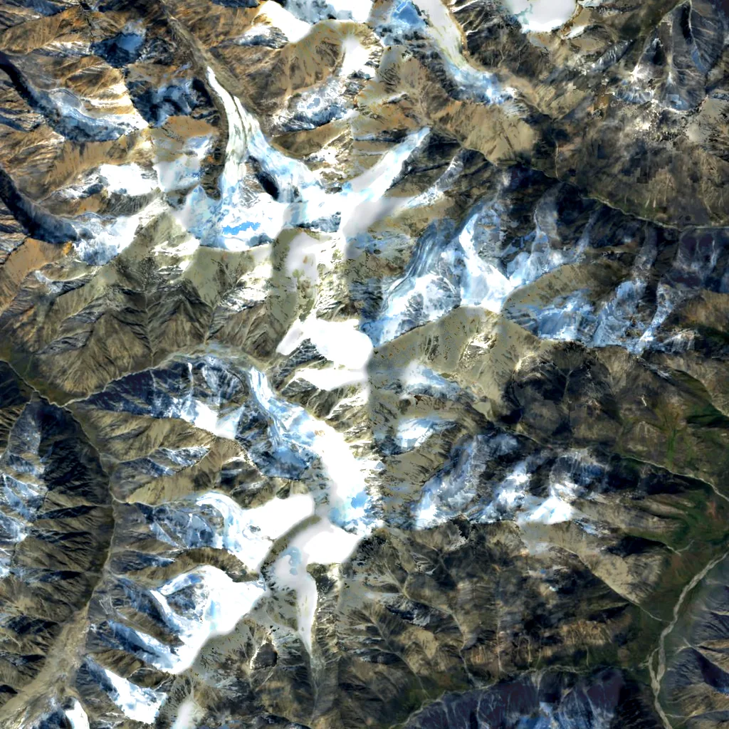 Mount Isto seen from above (Sentinel-2)