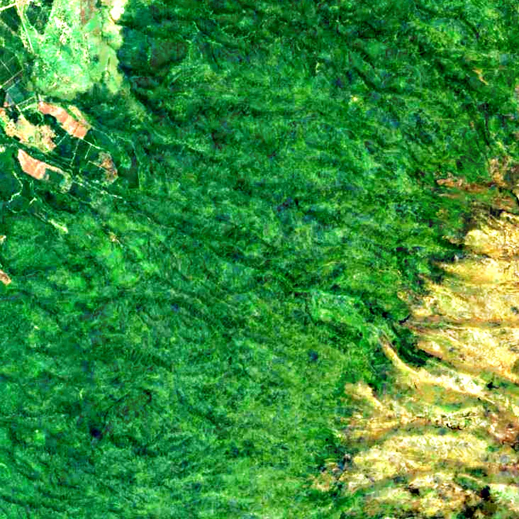 Mount Kenya seen from above (Sentinel-2)