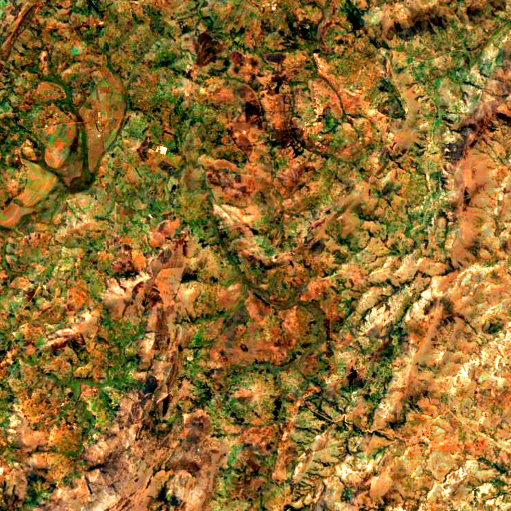 Mount Kikizi seen from above (Sentinel-2)