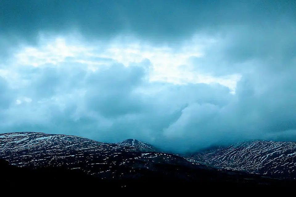 Couldy Snowy Mountains