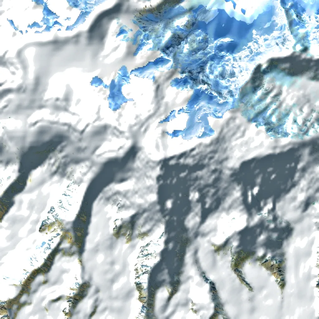 Mount Logan seen from above (Sentinel-2)