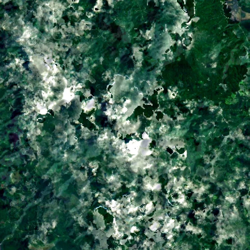 Mount Nanlaud seen from above (Sentinel-2)