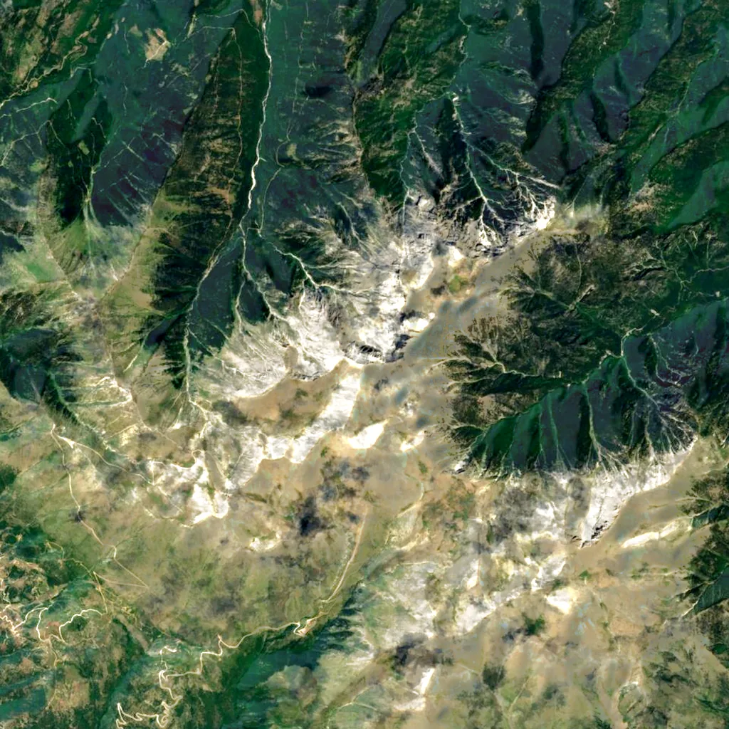 Mount Olympus seen from above (Sentinel-2)