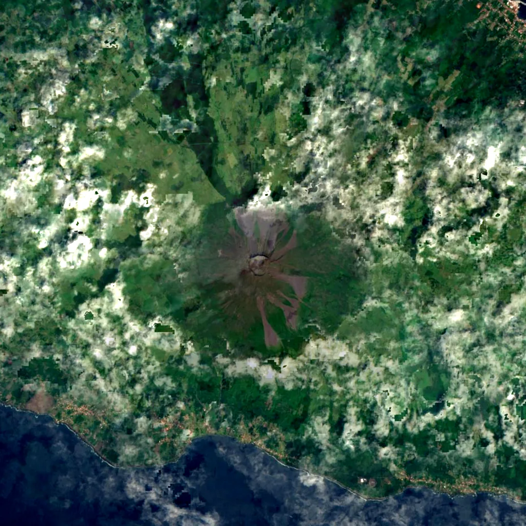 Mount Pico seen from above (Sentinel-2)