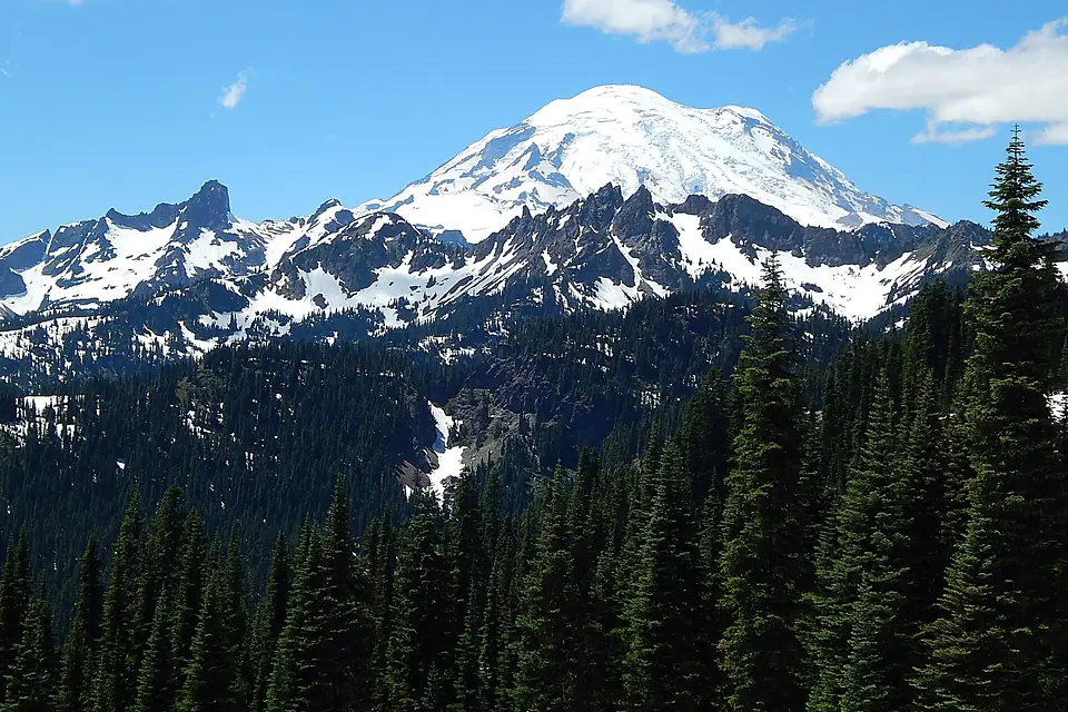 Governors Ridge seen from Highway 410 in Mount Rainier National Park