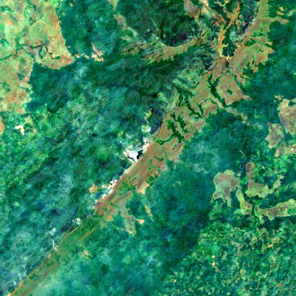 Mount Richard-Molard seen from above (Sentinel-2)