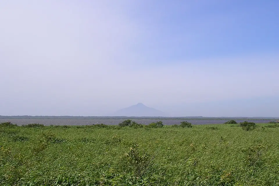 Lake Panke-numa, and Mt.Rishiri