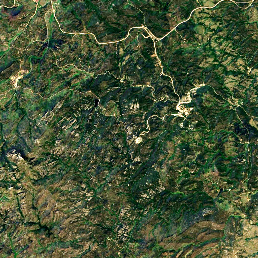 Mount Rushmore seen from above (Sentinel-2)
