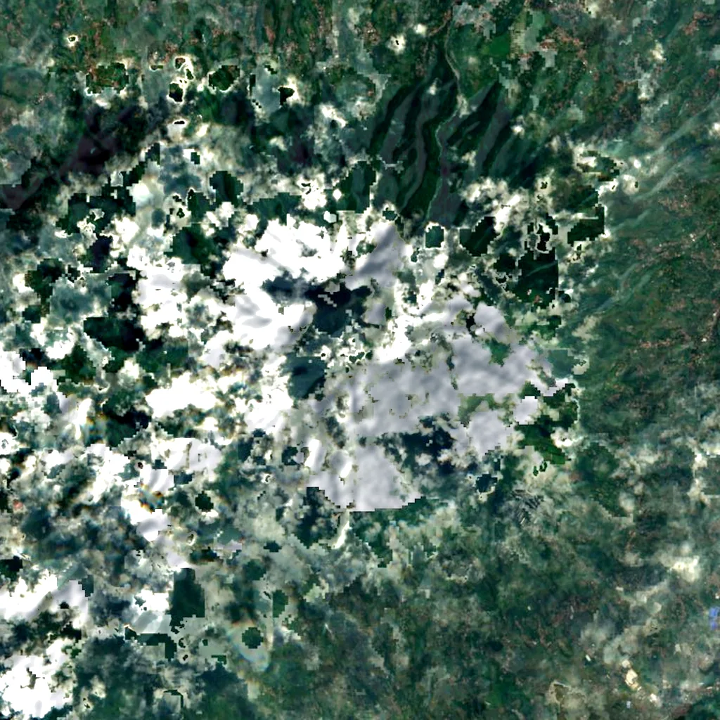 Mount Salak seen from above (Sentinel-2)