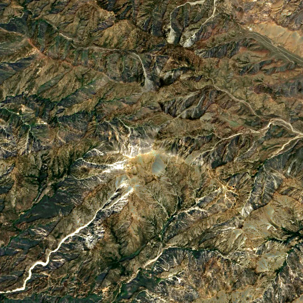 Mount San Antonio seen from above (Sentinel-2)