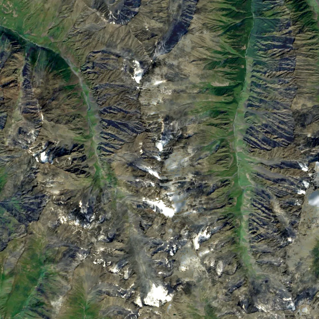 Mount Shani seen from above (Sentinel-2)