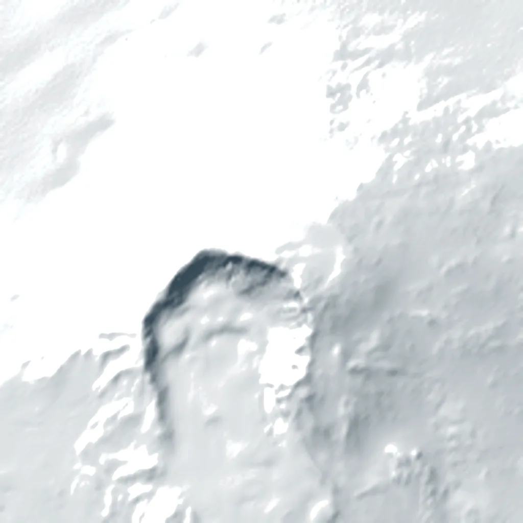 Mount Sidley seen from above (Sentinel-2)