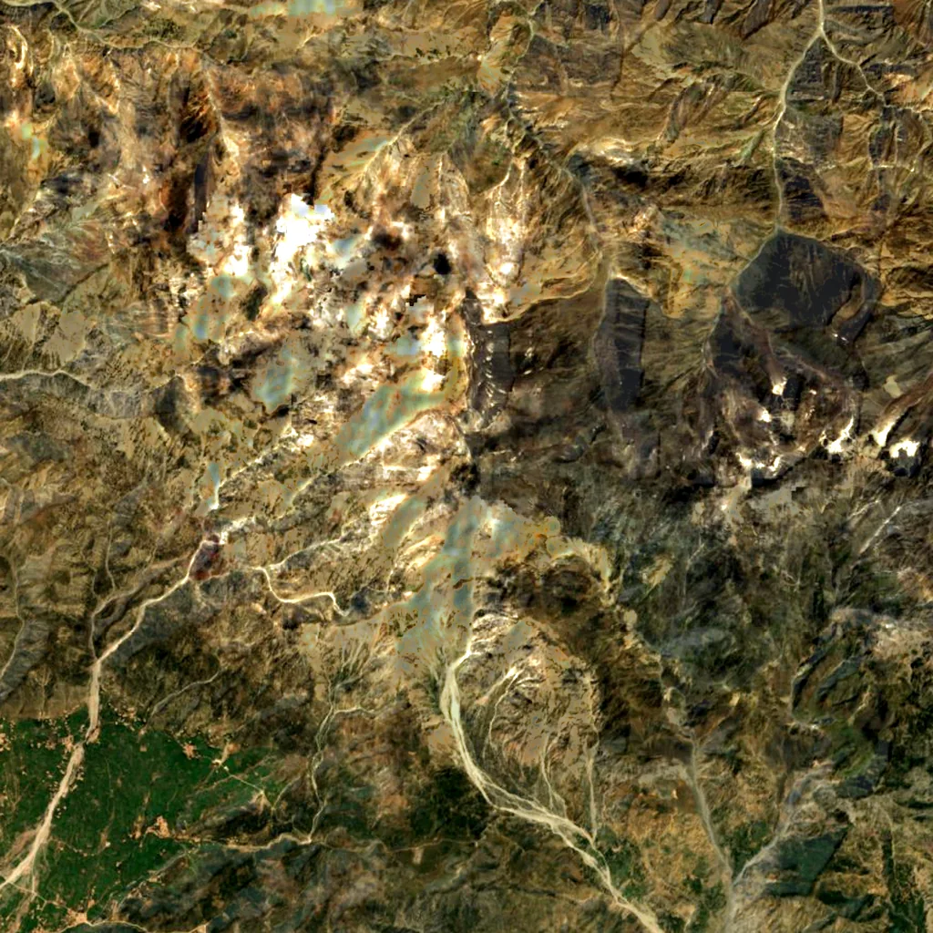 Mount Sikaram seen from above (Sentinel-2)