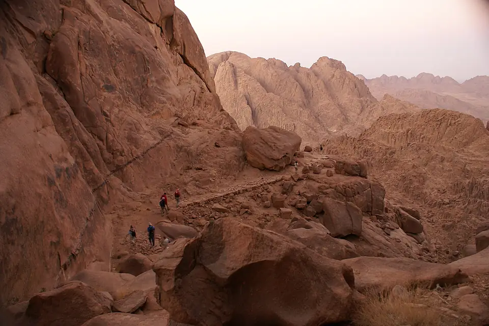 Hiking on Mount Sinai