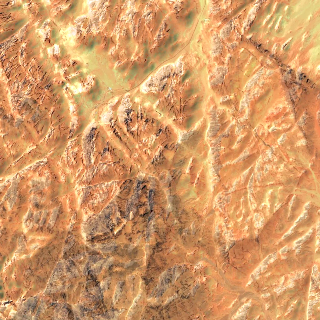 Mount Sinai seen from above (Sentinel-2)