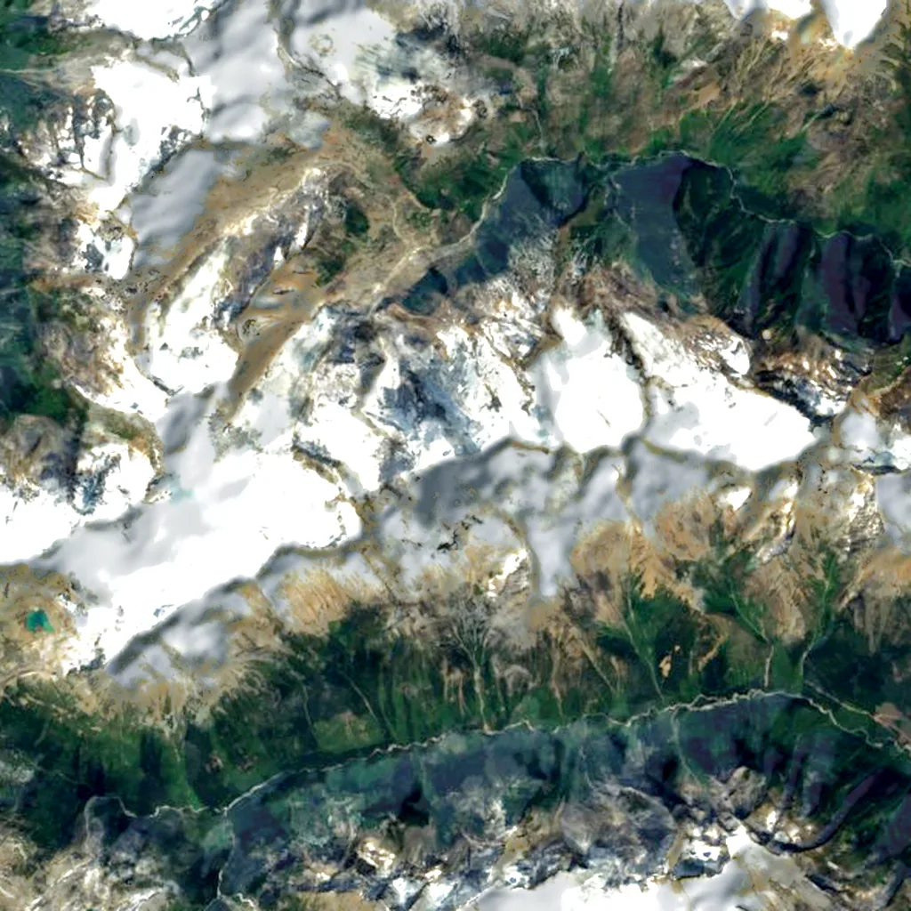 Mount Sir Sandford seen from above (Sentinel-2)