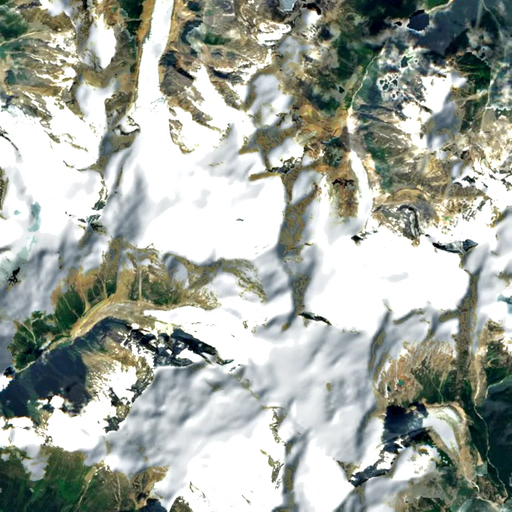 Mount Sir Wilfrid Laurier seen from above (Sentinel-2)