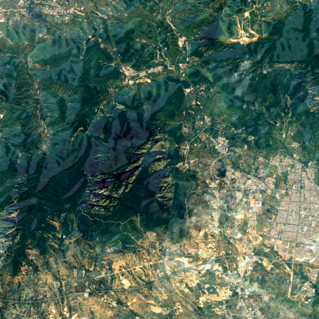 Mount Song seen from above (Sentinel-2)