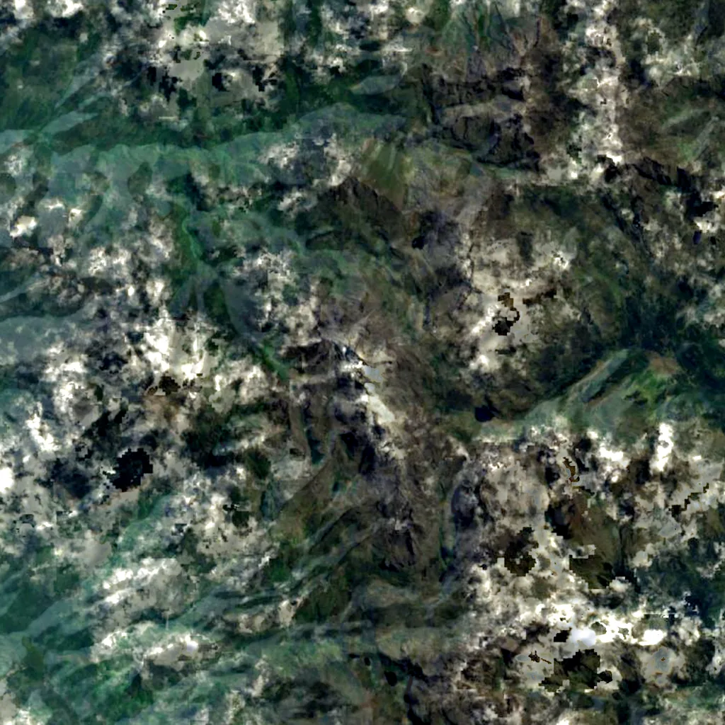 Mount Stanley seen from above (Sentinel-2)