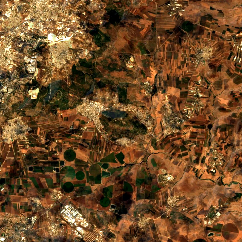 Mount Tabor seen from above (Sentinel-2)