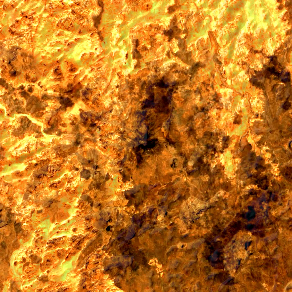 Mount Tahat seen from above (Sentinel-2)