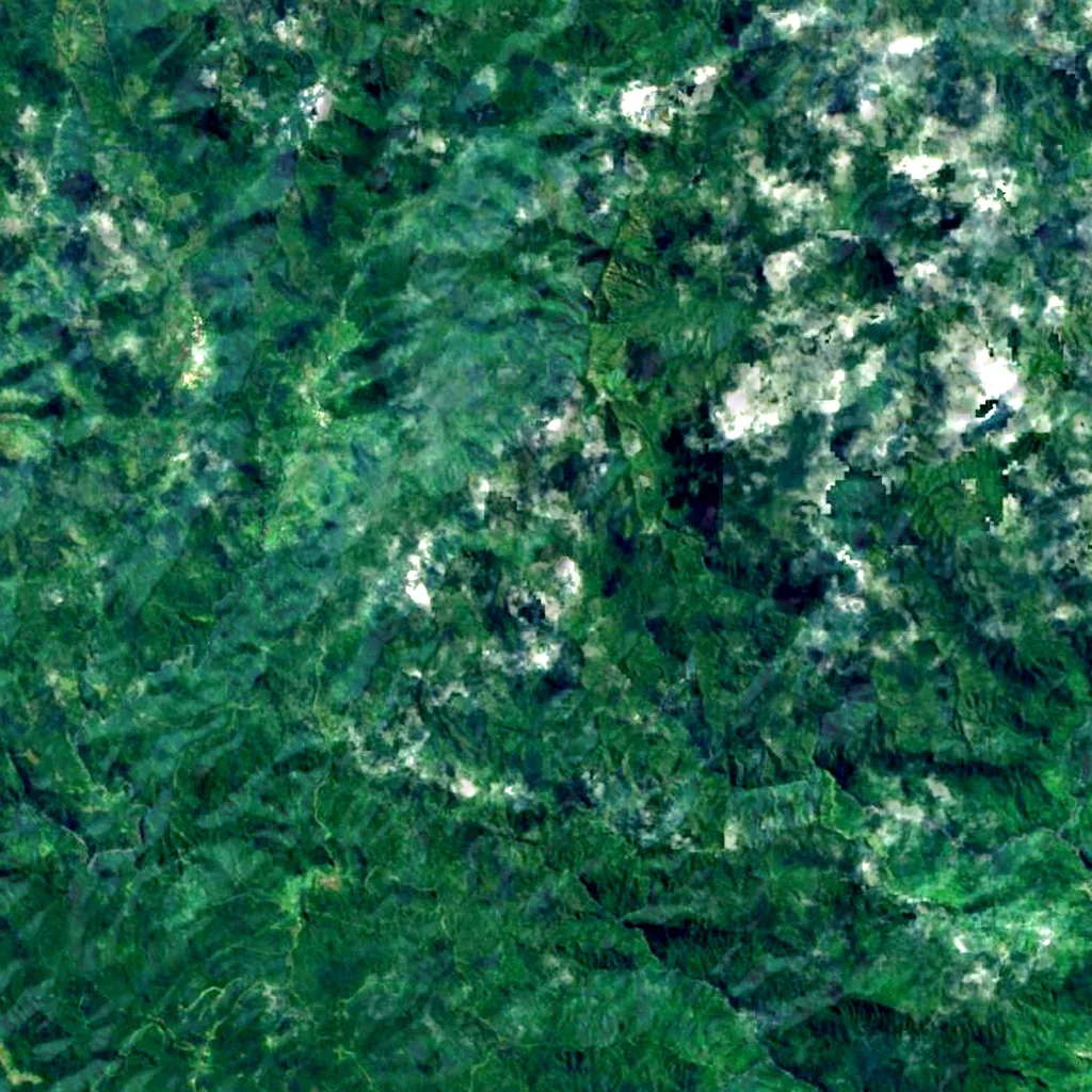 Mount Tomanivi seen from above (Sentinel-2)