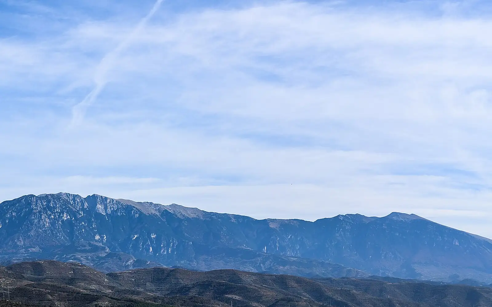 Tomorr Mountain view from Berat Castle