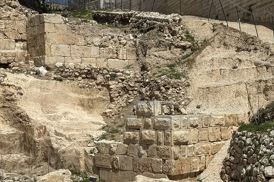 128321 jerusalem - the hasmonean wall on mount zion PikiWiki Israel