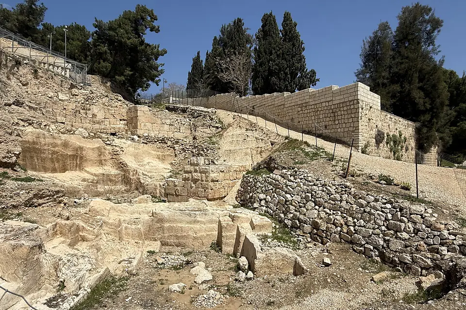 128322 jerusalem - the hasmonean wall on mount zion PikiWiki Israel