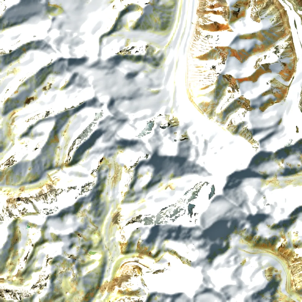 Mukut Parbat seen from above (Sentinel-2)