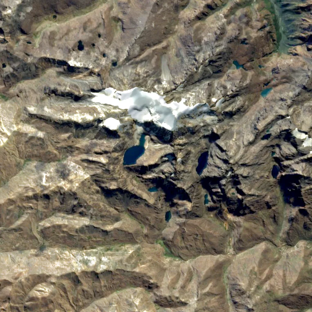Mururata seen from above (Sentinel-2)