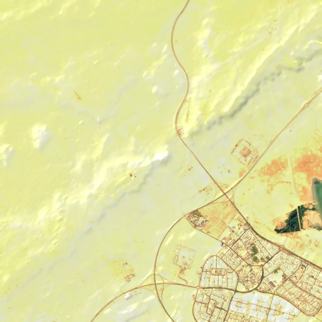 Mutla Ridge seen from above (Sentinel-2)