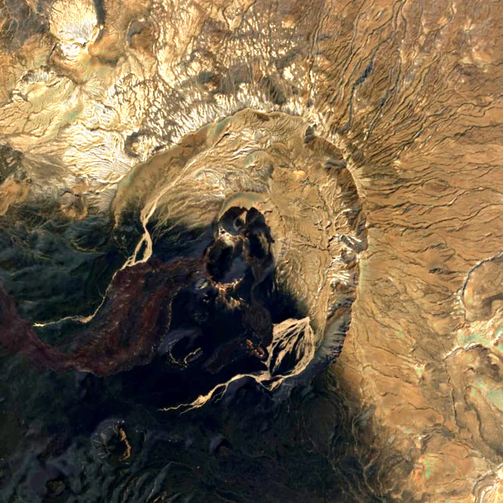 Nabro Volcano seen from above (Sentinel-2)
